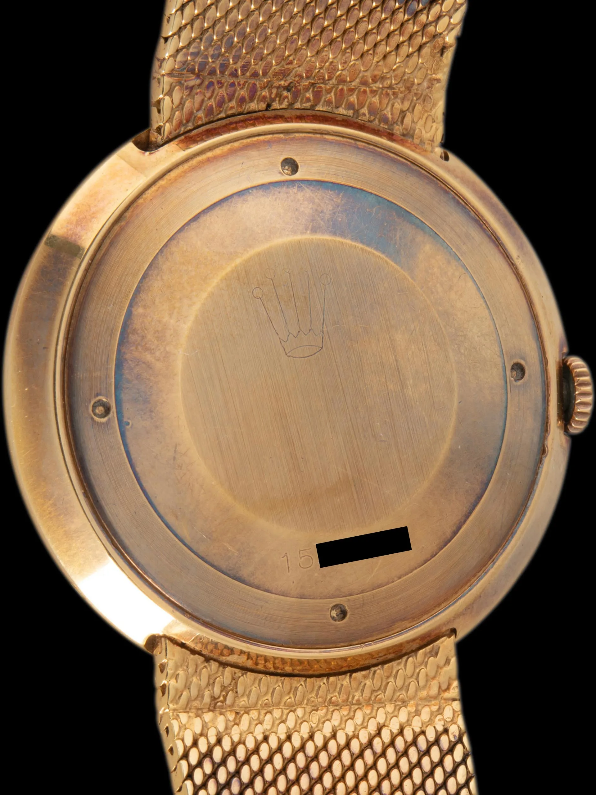 *Unpolished* 1967 Rolex Metropolitan 18K YG (Ref. 9919) W/ 18K YG Mesh Bracelet