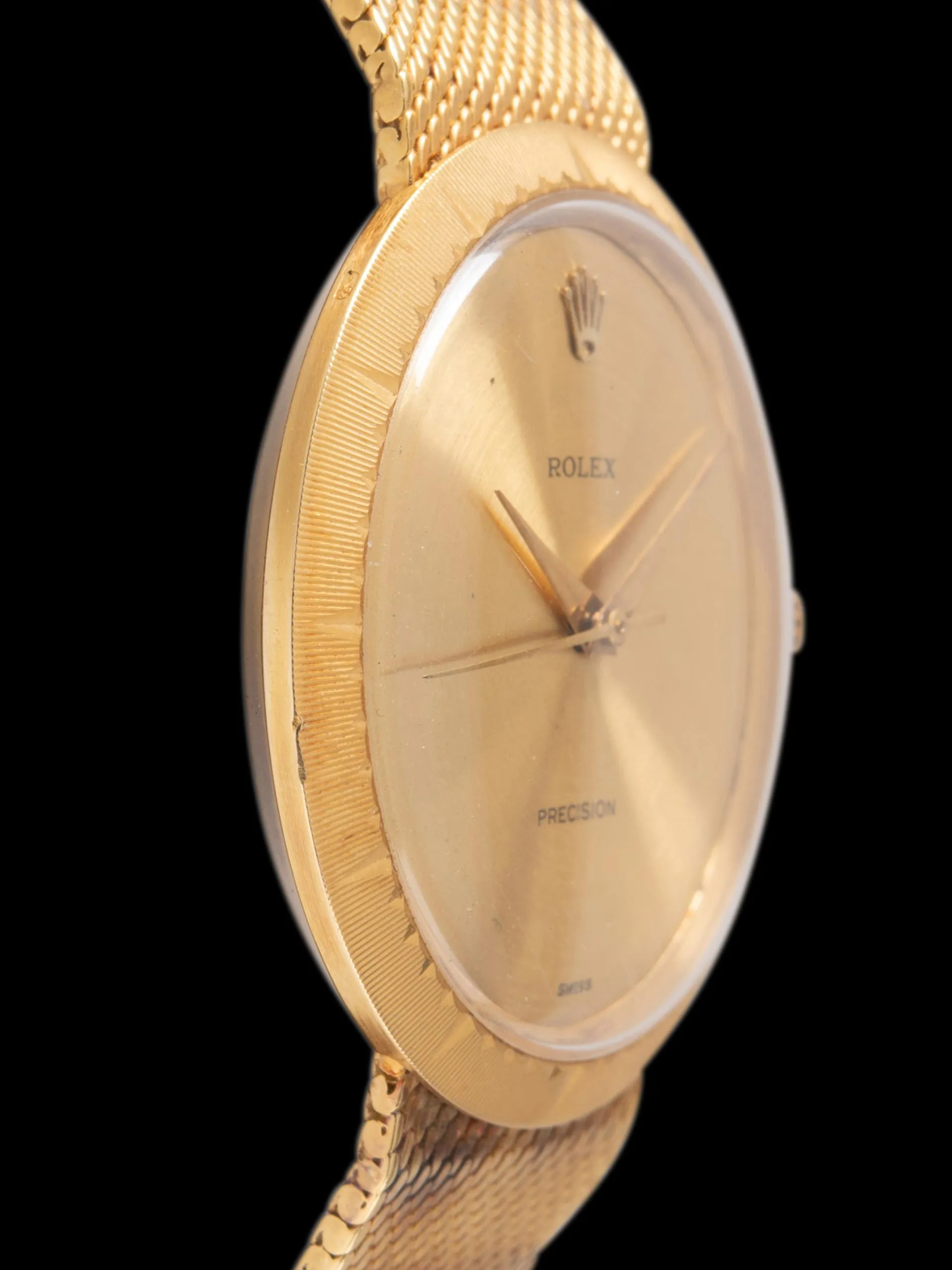 *Unpolished* 1967 Rolex Metropolitan 18K YG (Ref. 9919) W/ 18K YG Mesh Bracelet