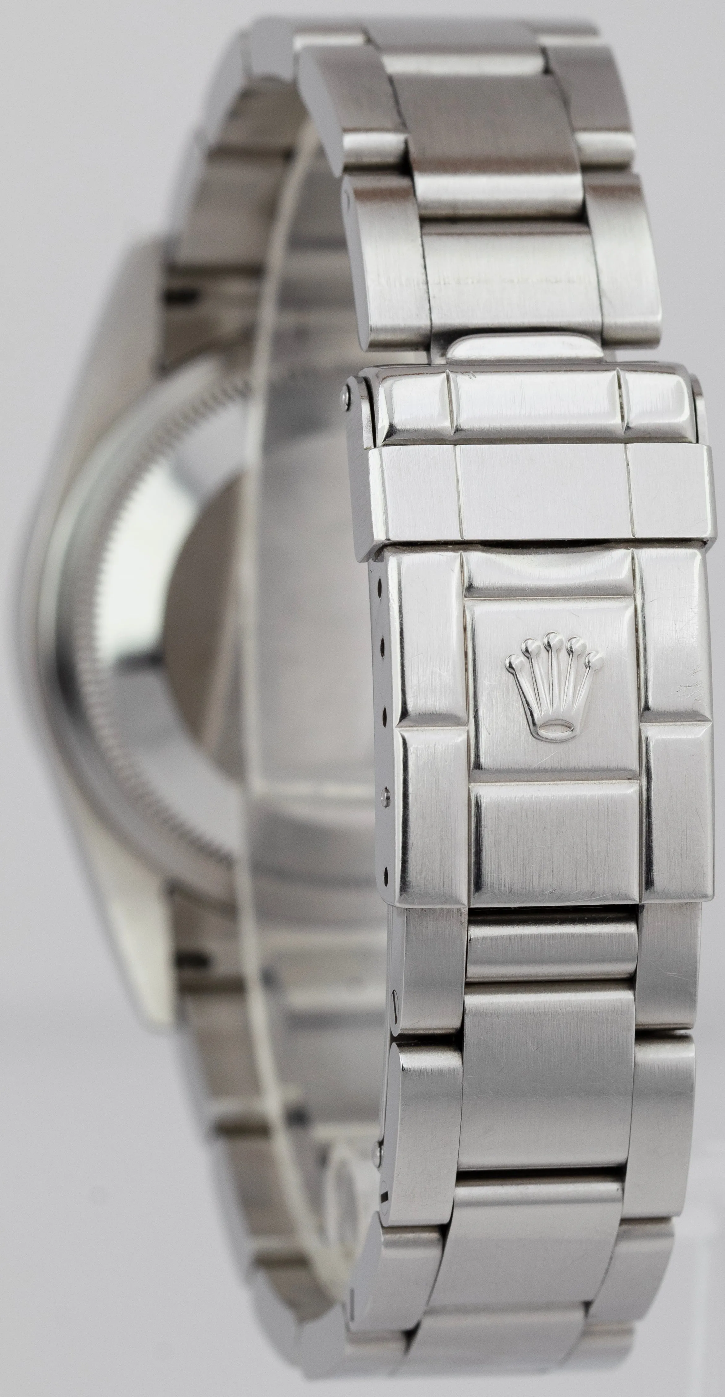 UNPOLISHED 2003 Rolex Explorer I Black Stainless Steel 114270 36mm Watch PAPERS