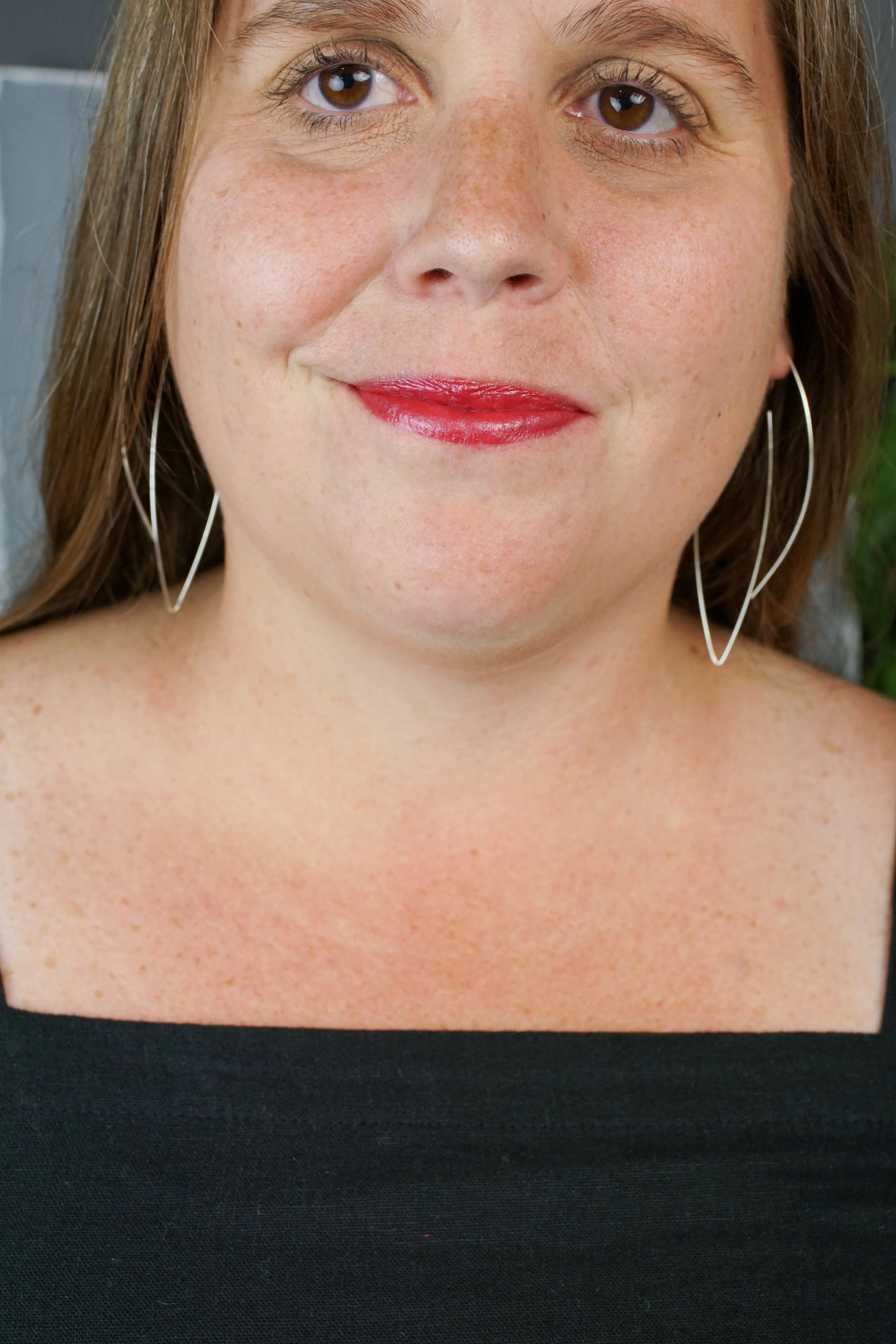 Verdant Threader Hoop Earrings in silver or gold-filled