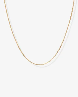 Vermeil Box Chain Adjustable Necklace