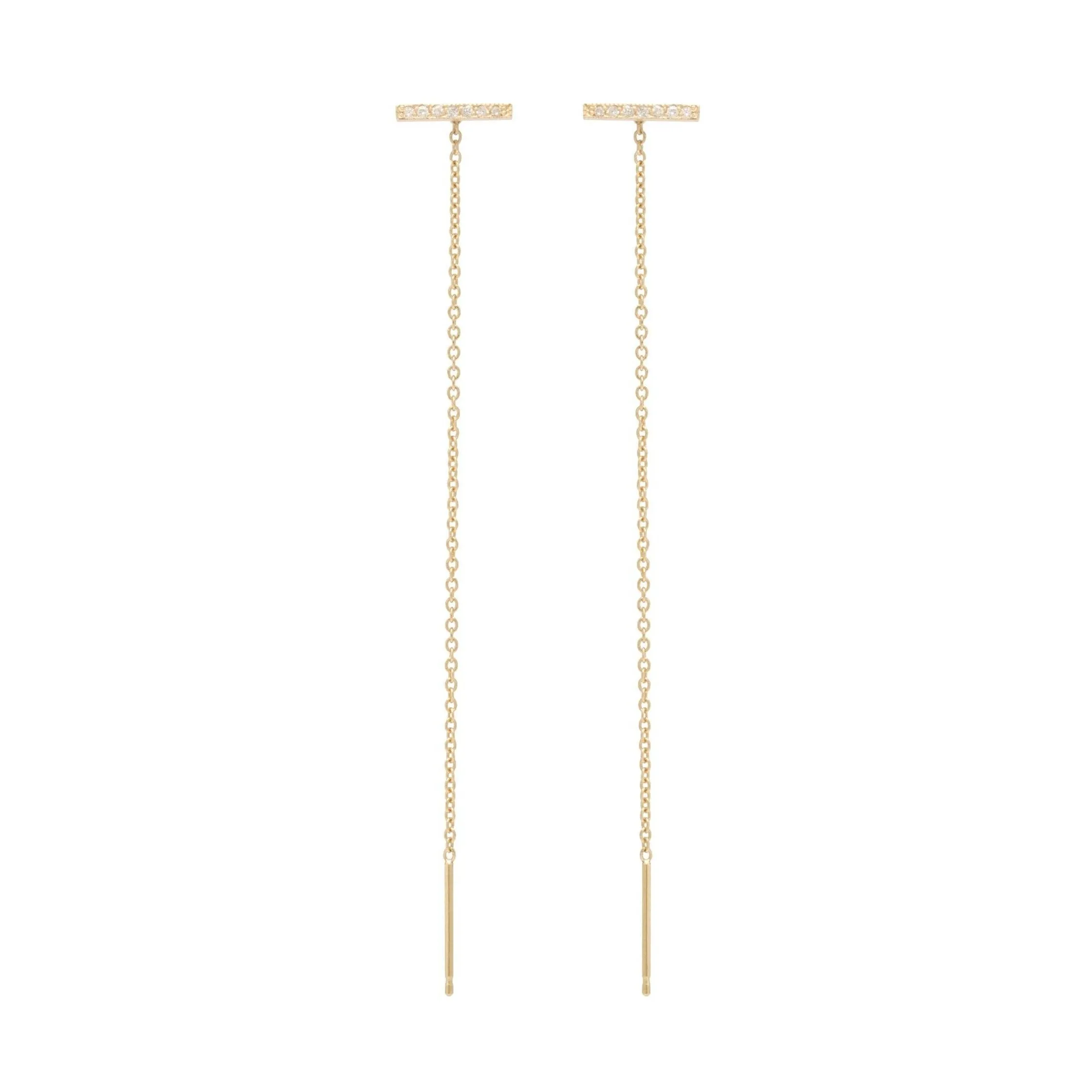 Very Thin Pave Bar Threaders