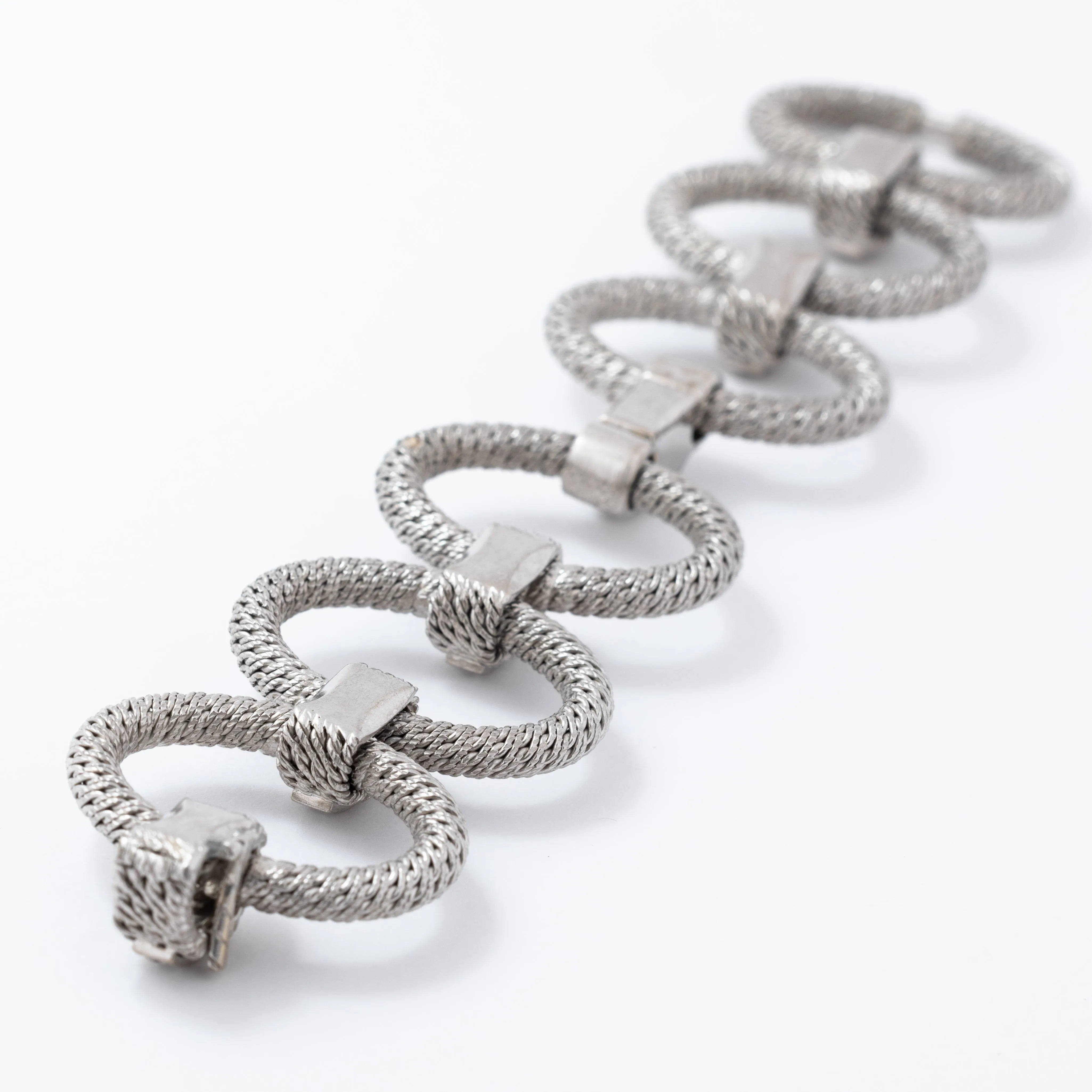 VINTAGE 18 KARAT GEORGES LENFANT STATEMENT BRACELET