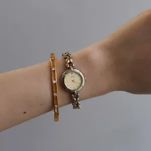 Vintage Aureole Swiss Heart Two Tone Watch