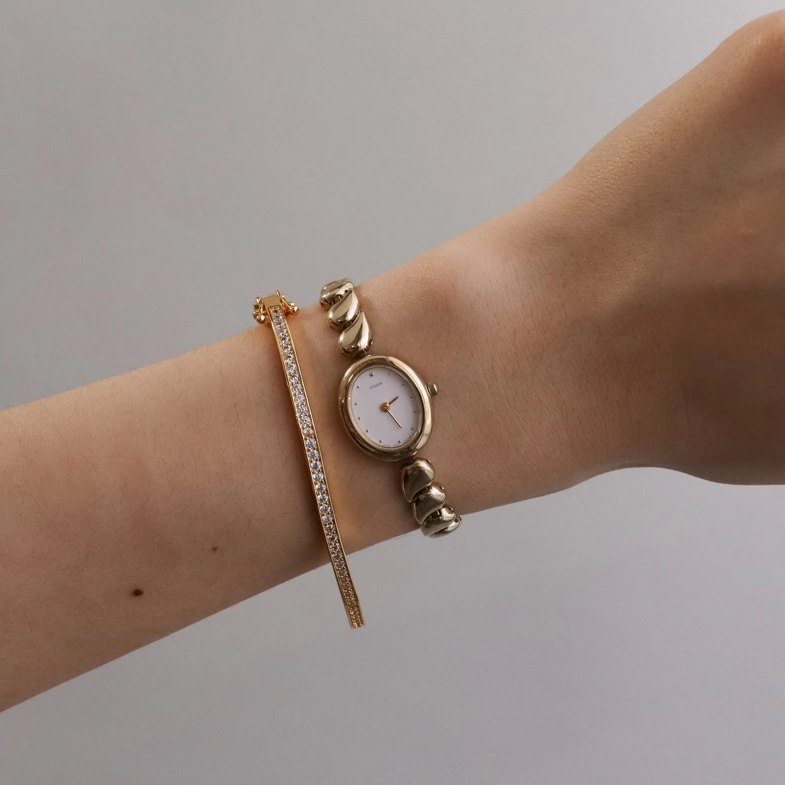 Vintage Citizen Oval Gold Watch