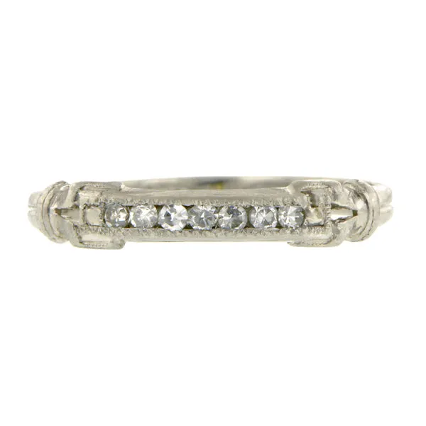 Vintage Diamond Wedding Band