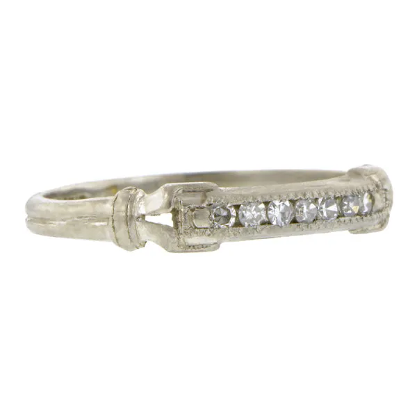 Vintage Diamond Wedding Band
