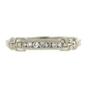 Vintage Diamond Wedding Band