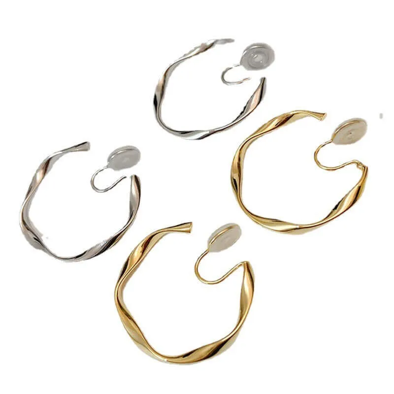 Vintage Geometric Silver Earrings