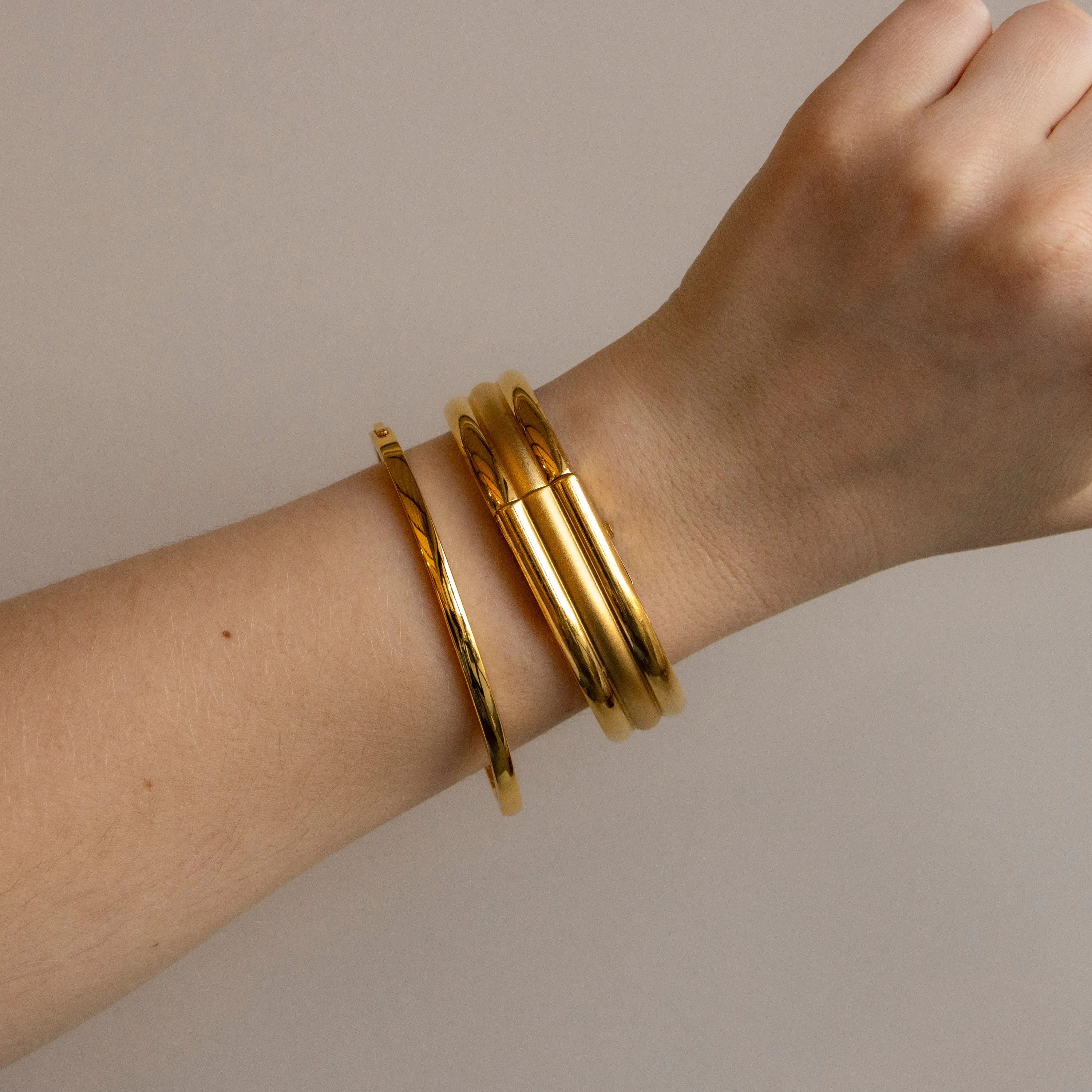 Vintage Mario Valentino Cuff Gold Watch
