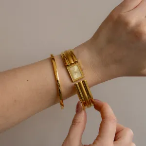 Vintage Mario Valentino Cuff Gold Watch