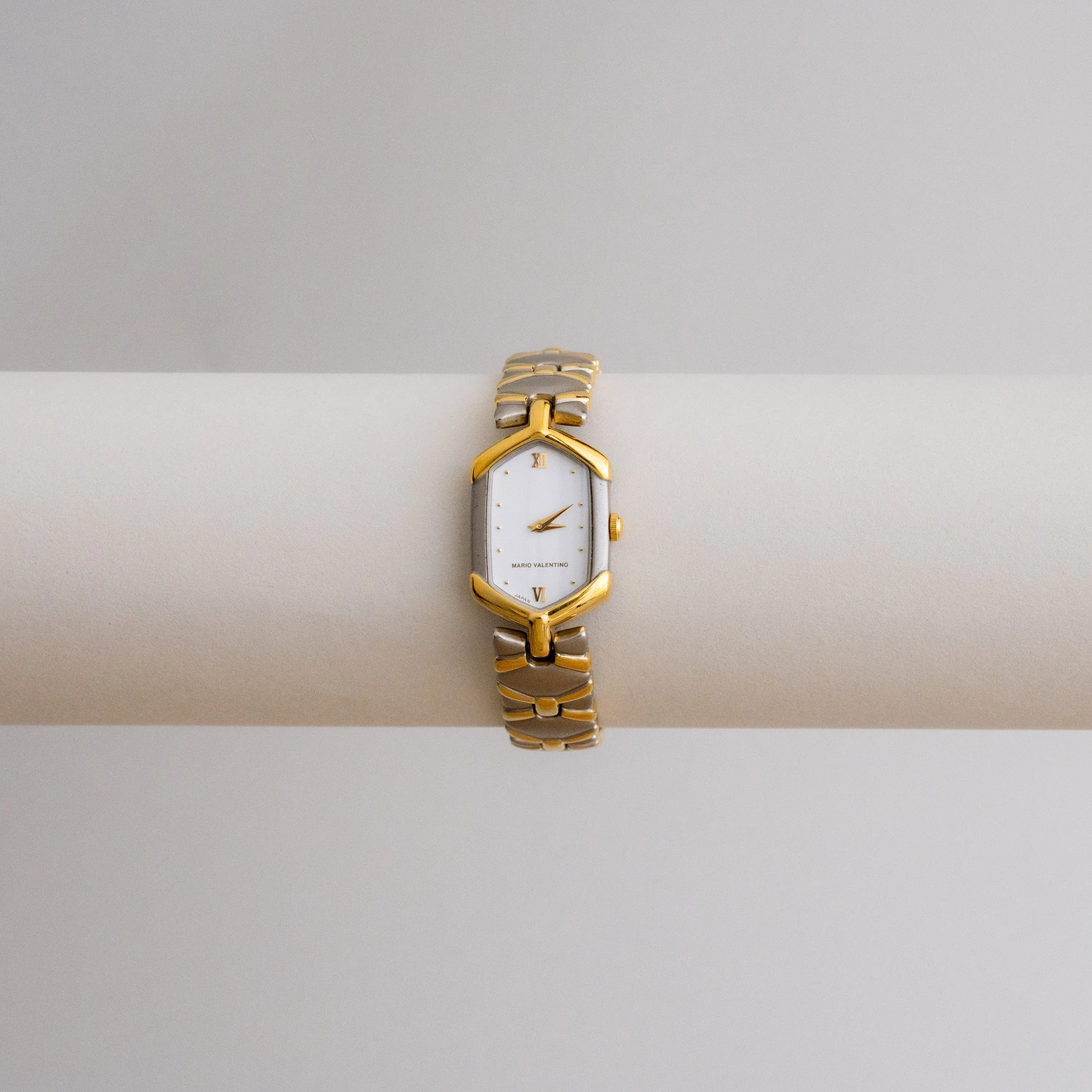 Vintage Mario Valentino Sleek Two Tone Watch
