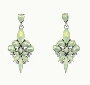 Vintage Style Mint Drop Earrings