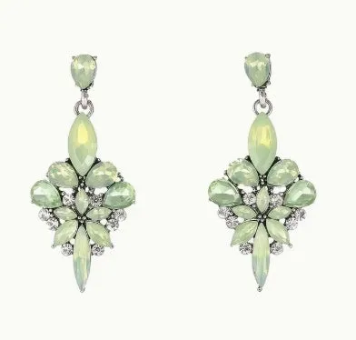 Vintage Style Mint Drop Earrings