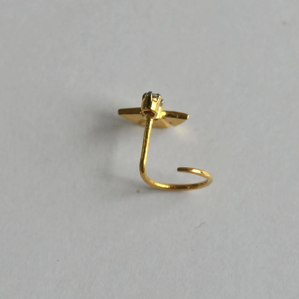 Warli Art Two Diamond Tribal Stud