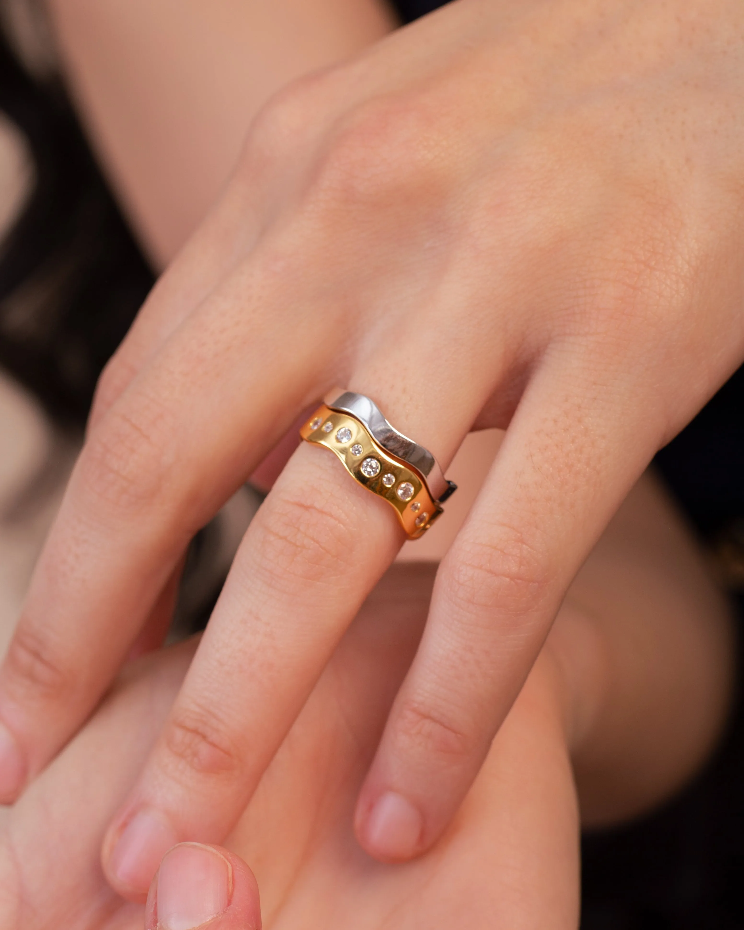 Wave Ring Set