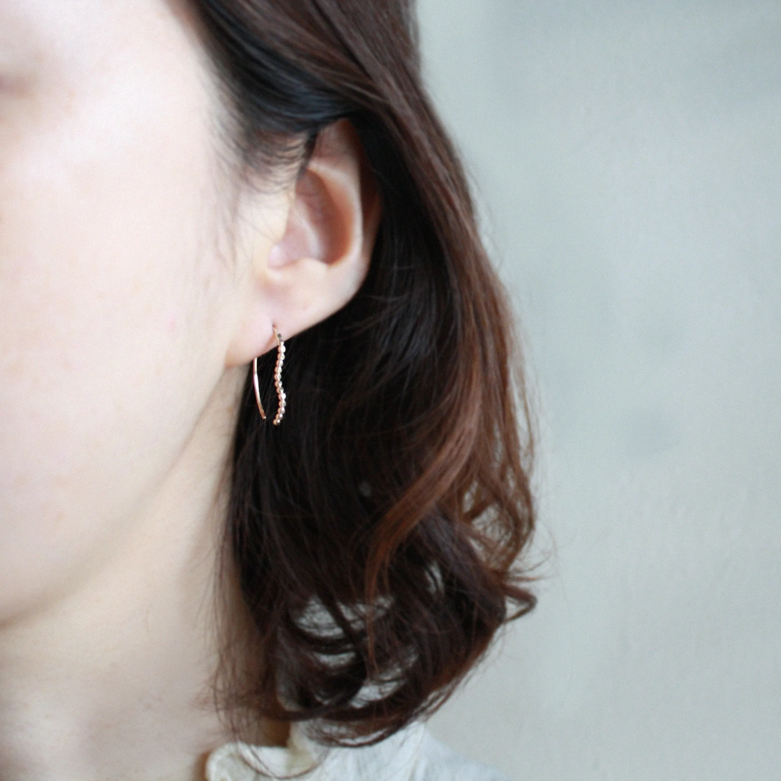 Wavy Threader Earrings - Small