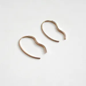 Wavy Threader Earrings - Small