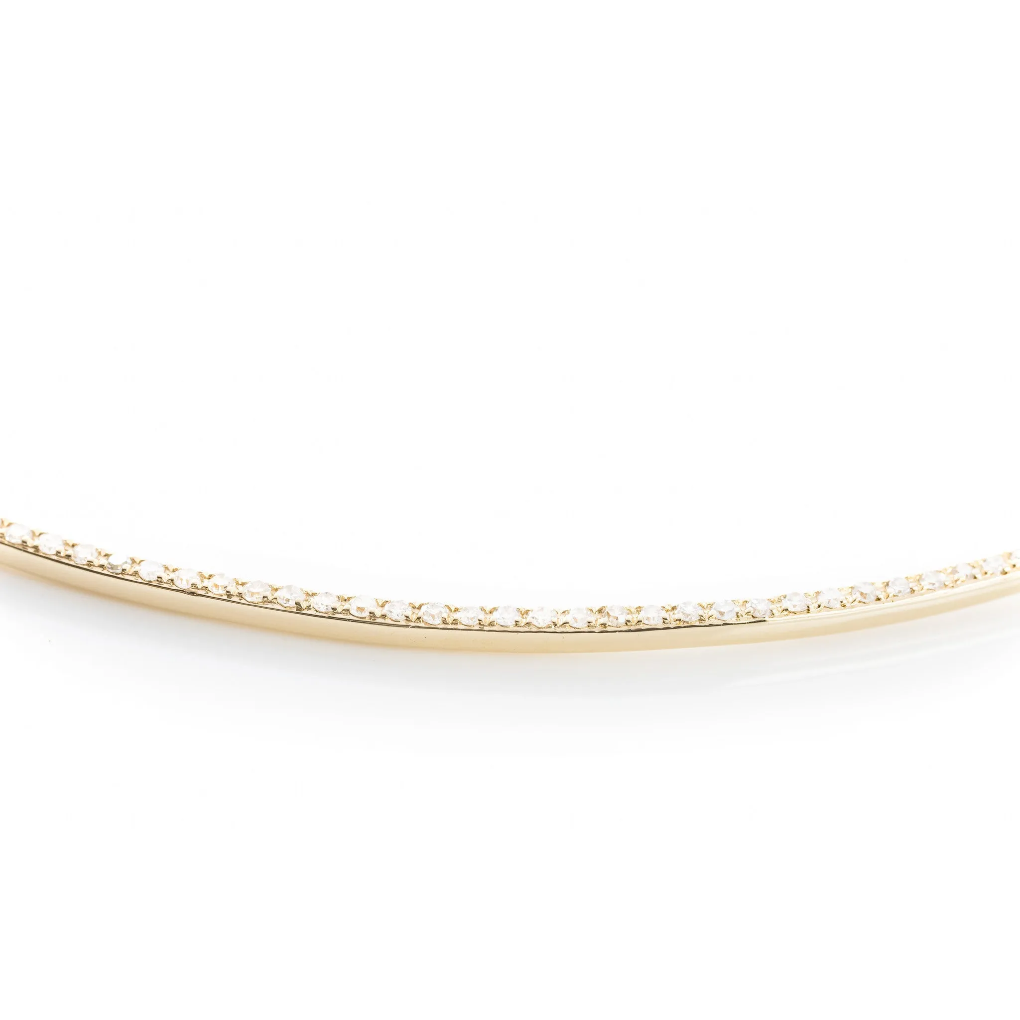 Willow Diamond Arc Necklace