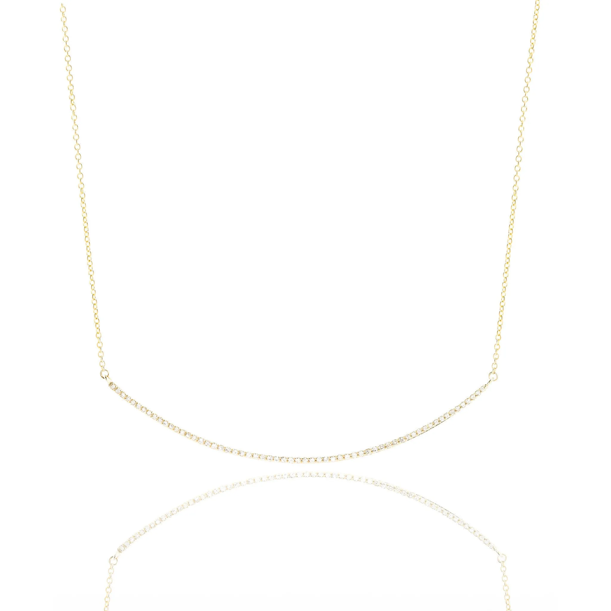 Willow Diamond Arc Necklace