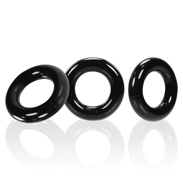 Willy Rings 3-Pack  Rings - Black