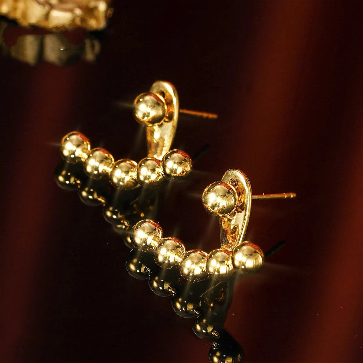 Women's Geometric 18k Gold Earrings