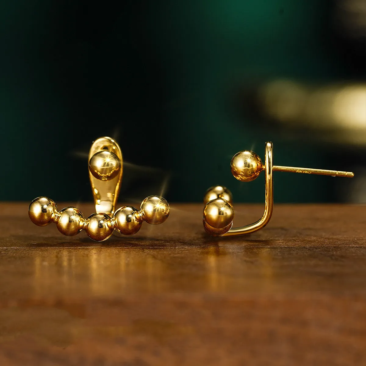 Women's Geometric 18k Gold Earrings