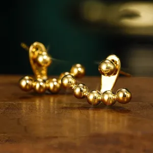 Women's Geometric 18k Gold Earrings