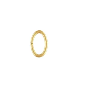 Yellow Gold Plated Jump Rings - Open, Oval (100 Pack)