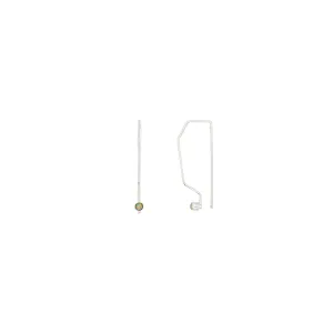 You're Hooked Geo Threader Earrings in Opal & Silver