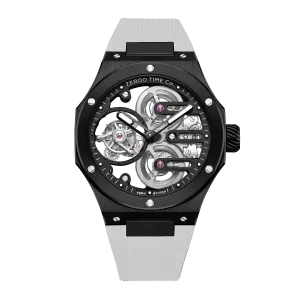 ZEROO T8 THE ORION FULL SKELETON TOURBILLONMANUAL TOURBILLON WATCH FOR GENTS - ZT008BBW