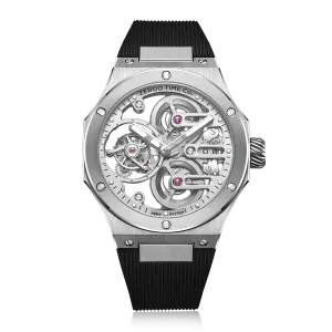 ZEROO T8 THE ORION FULL SKELETON TOURBILLONMANUAL TOURBILLON WATCH FOR GENTS - ZT008SWB