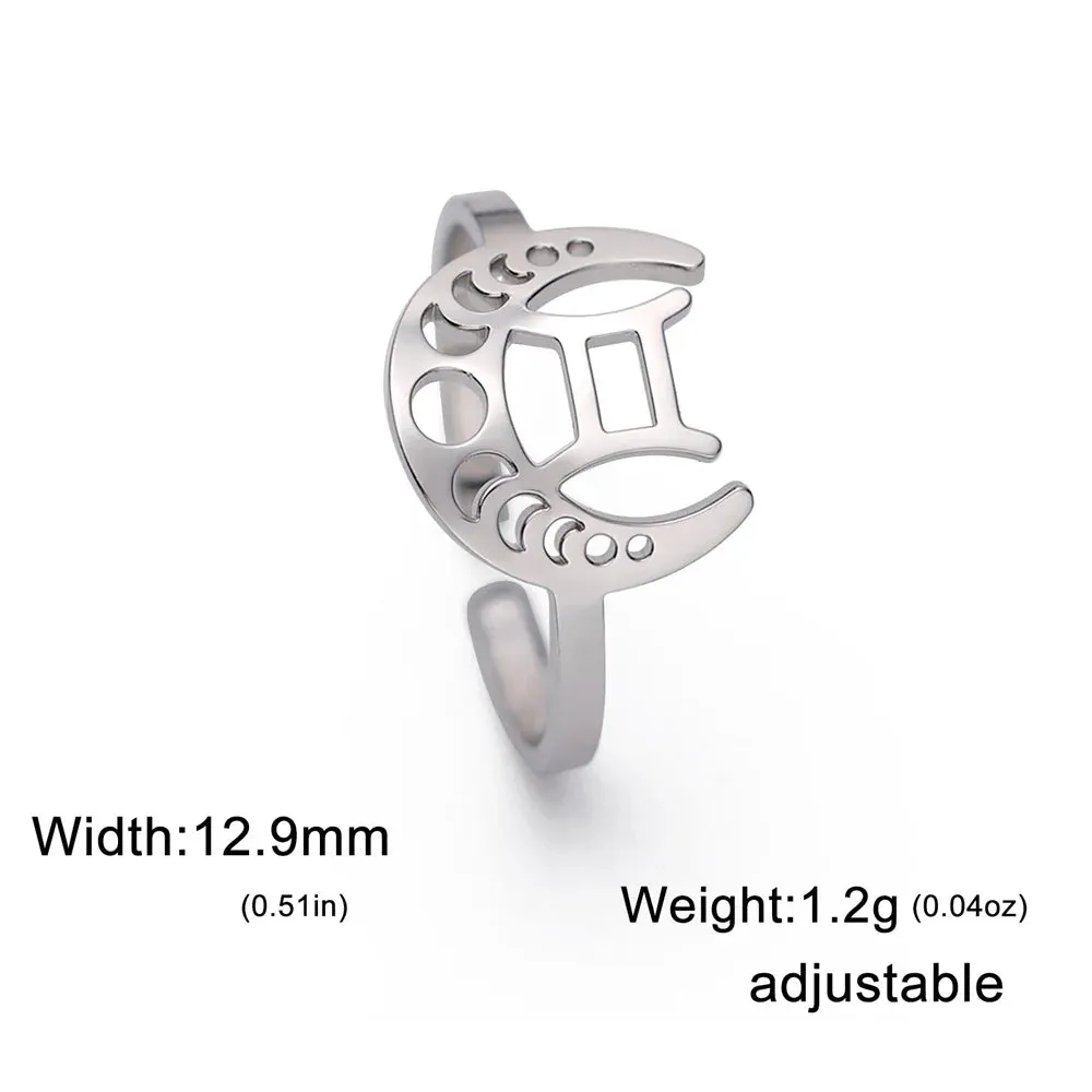 Zodiac Open Rings